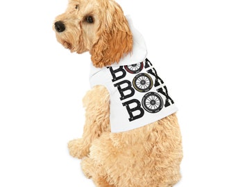 Motorsport Dog Hoodie | Pit Stop Inspired Pet Clothes | Box Box Box Dog Hoodie | Grand Prix Dog Apparel | Racing Fan Gift for Pets