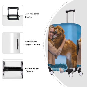 Embellissez vos voyages avec une photo et une étiquette à bagage personnalisée : personnalisez votre valise avec des photos d'animaux de compagnie, un logo et plus encore image 6