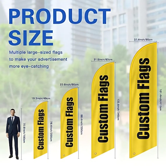 Custom Printed Feather Banner: Double-Sided Advertising Flag
