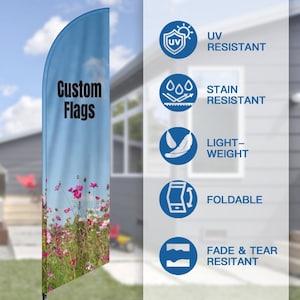 Custom Printed Feather Banner: Double-Sided Advertising Flag image 4