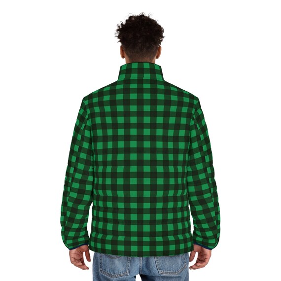 Green and black buffalo plaid best sale jacket