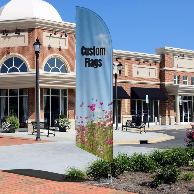 Custom Printed Feather Banner: Double-Sided Advertising Flag image 6