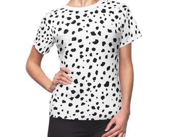 Dalmatian Print Women's Tee: Halloween Costume Shirt