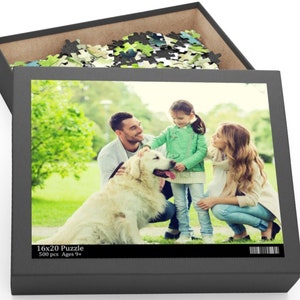 Custom photo puzzle 500 pieces, puzzle 120, 252, 500, 1000 pieces, Custom Photo Jigsaw from your own picture, Personalized Photo Puzzle