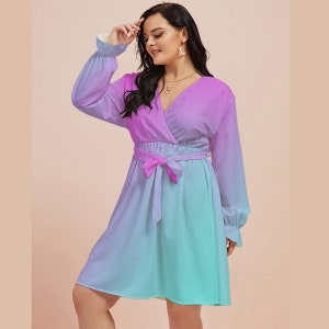 Geschlecht offenbaren Kleid | Gender Reveal Outfit | Gender Reveal Party | Baby-Dusche-Kleid | Geschlecht offenbaren Idee | Halb und Halbkleid