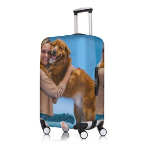 Embellissez vos voyages avec une photo et une étiquette à bagage personnalisée : personnalisez votre valise avec des photos d'animaux de compagnie, un logo et plus encore image 4