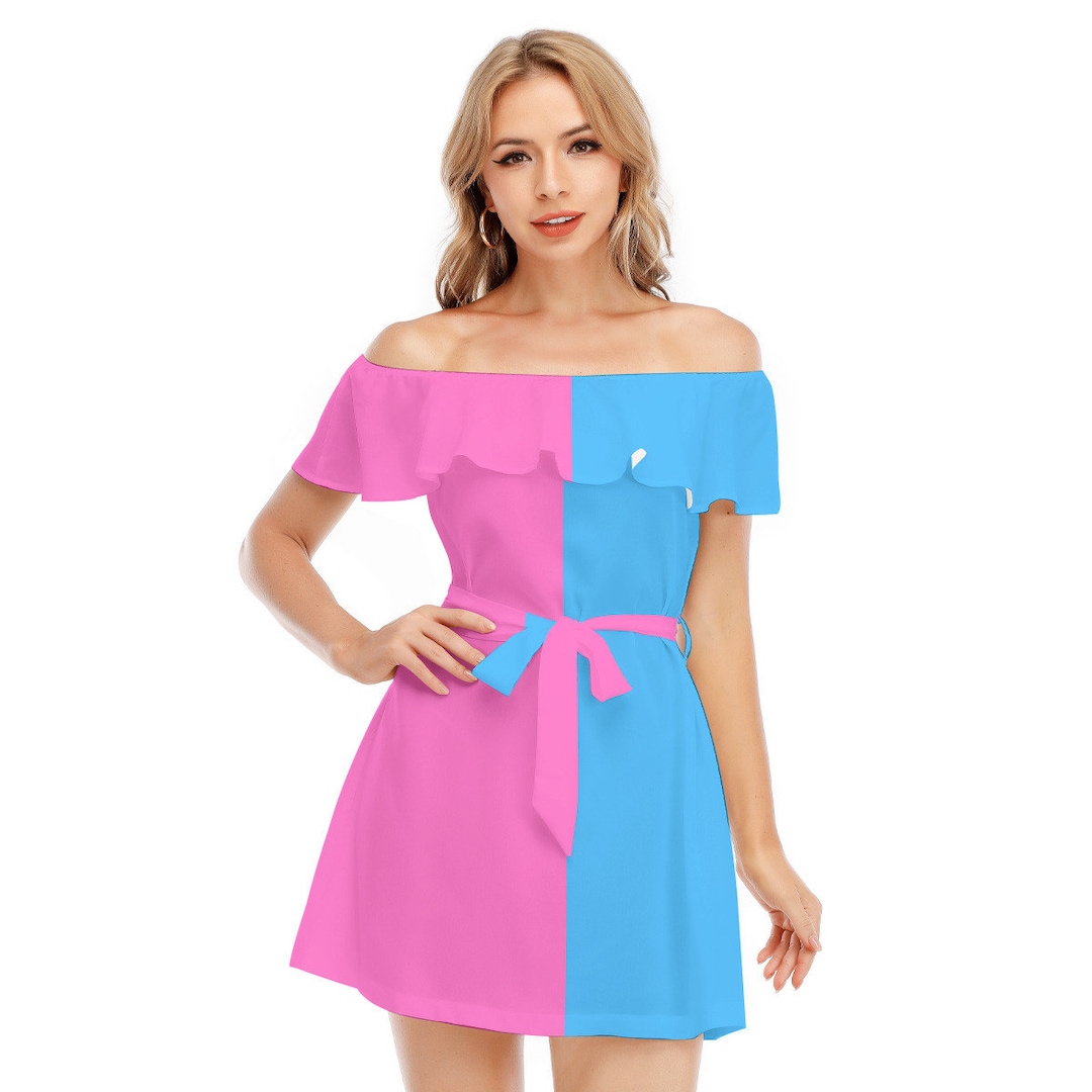 blue pink combination dress Purple Pink And Blue Combination Gown Pink, Purple, And Blue Dress