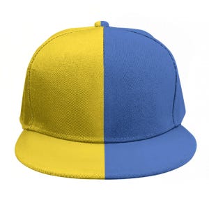 Ukraine Flag Baseball Cap , I Stand with Ukraine with , Half Yellow & Half Blue Design , glory to ukraine hat , Stylish  Patriotic Hat