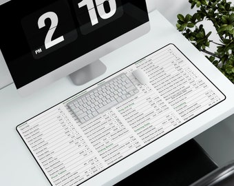 Excel Shortcuts Desk Mats, Excel Shortcut Mouse Pad,Excel Shortcut Accountant Office Gift, CPA, Tax Prep, Coworker Gifts Desk Mats