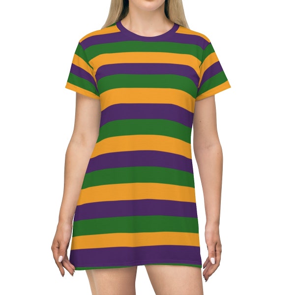 Mardi Gras All Over Print T-Shirt Dress t-shirt Mardi Gras Polo - Mardi Gras Rugby Shirt -Mardi Gras Adult