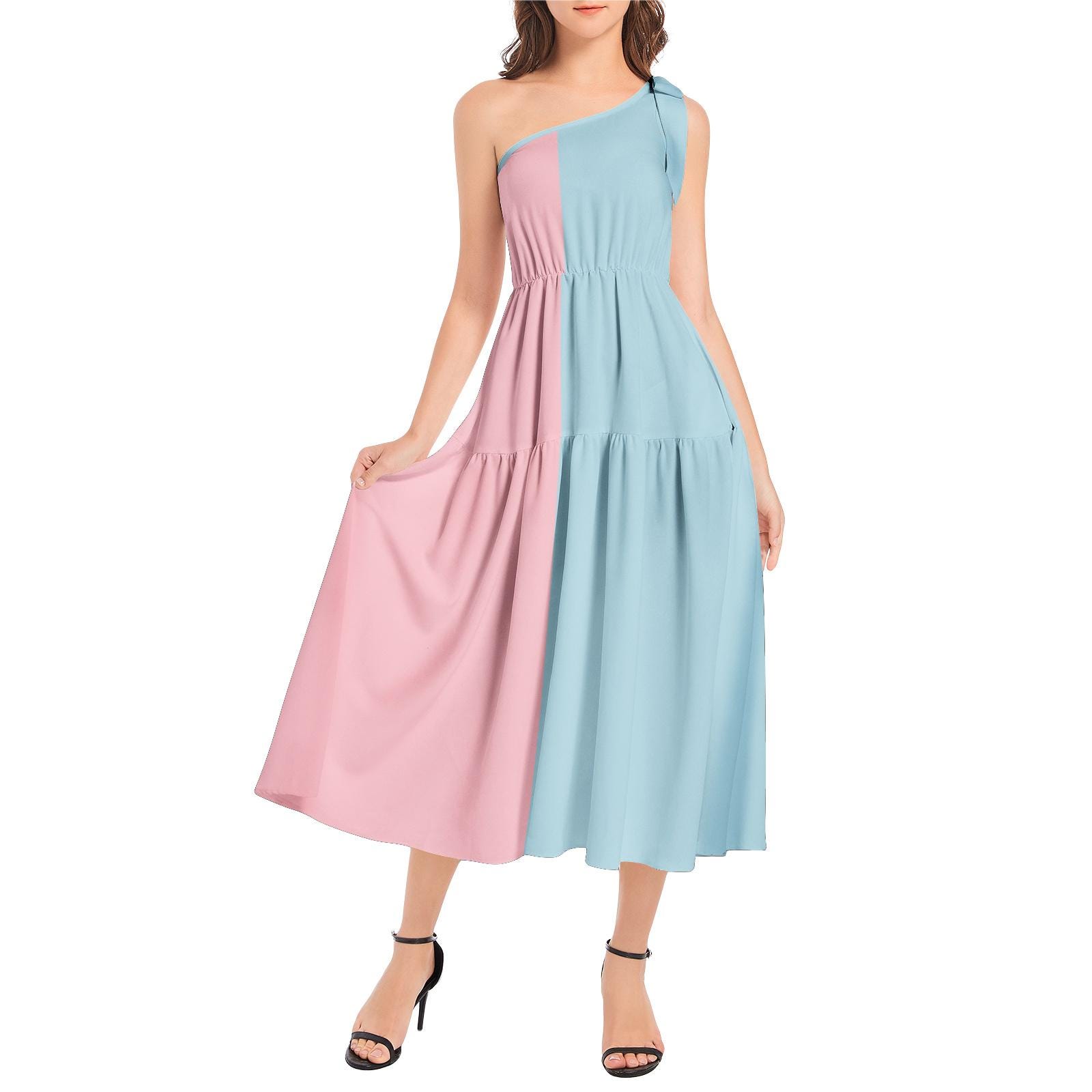 Gender Reveal Pink And Blue Women's Dress Gender Reveal Dress Pink And Blue