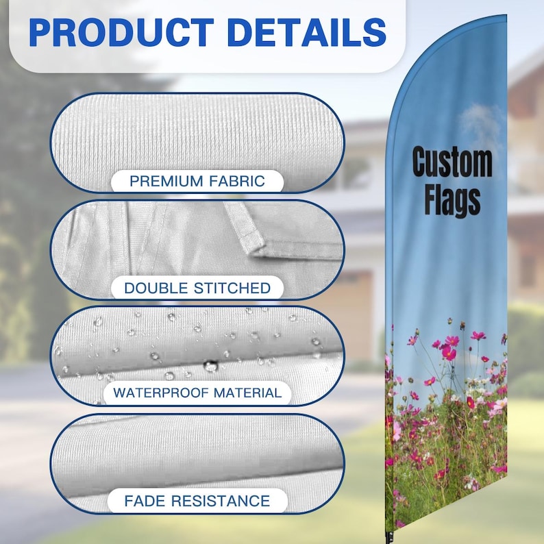 Custom Printed Feather Banner: Double-Sided Advertising Flag image 5