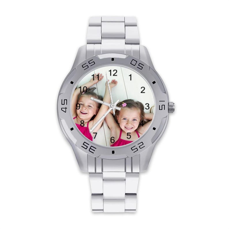 Personalized Stainless Steel Photo Watch for Men & Women | Unisex Business Watch | Custom Picture Gift
