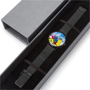 Personalized Ultra Thin Stainless Steel Watch, Custom Photo Timepiece image 9