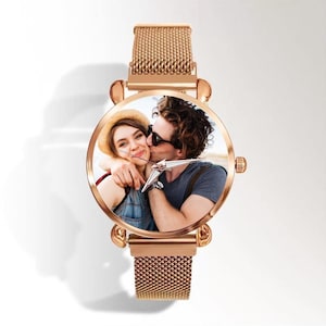 Personalized Image Watch , Personalized Photo Women Wrist Watch, Picture Watch Anniversary Gifts for Wife, for Friend , Custom Watch
