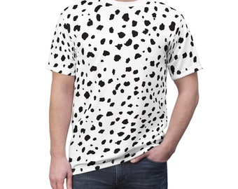 Dalmatian Print Unisex Tee: Halloween Costume Shirt