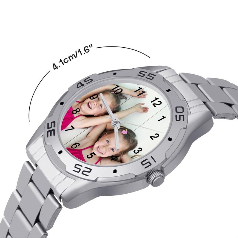 Personalized Stainless Steel Photo Watch for Men & Women | Unisex Business Watch | Custom Picture Gift image 5