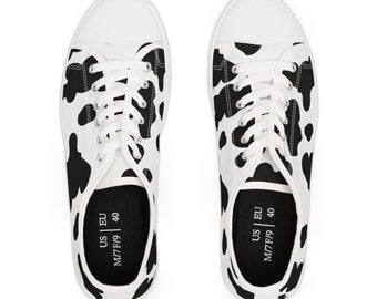 Women's  Cow Print Women's Low Top Sneakers