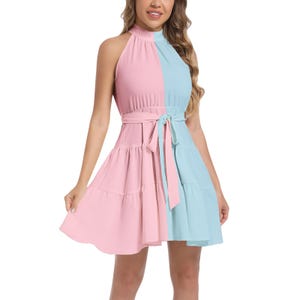 Gender Reveal Dress Pink and Blue - Etsy UK Gender Reveal Dress Pink and Blue - Etsy UK