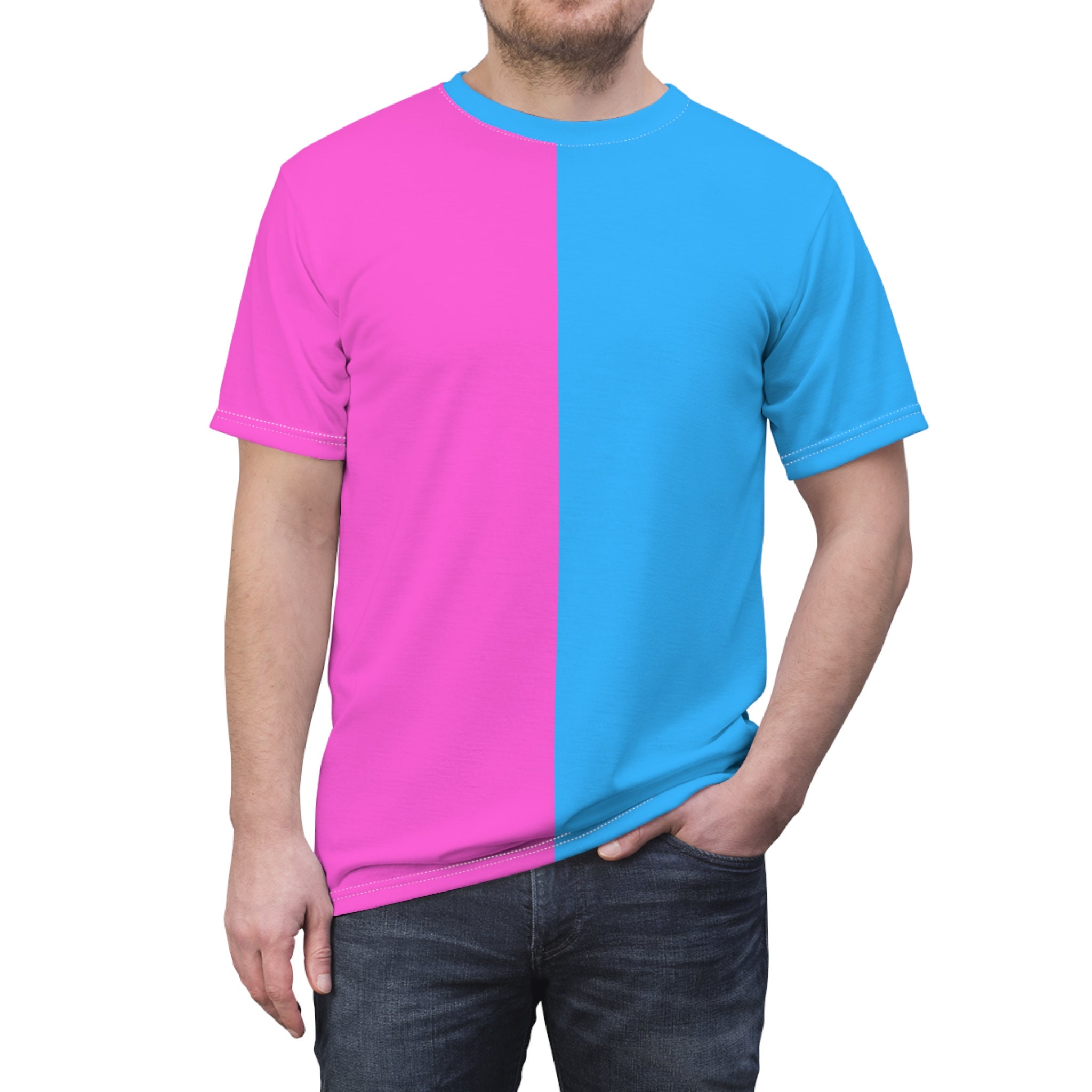 Bicolor Logo T-Shirts[Blue×Pink]【vaundy】 商品詳細ページ | Vaundy ONLINE STORE | Bicolor Logo T-Shirts [Blue