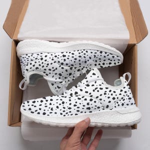 dalmatian Shoes , dalmatian print Shoes , dalmatian halloween adult costume, dalmatian print Men's Casual Running Shoes | Polyester