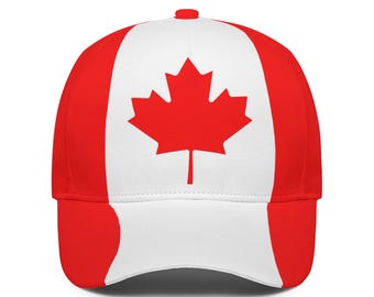 Gorra de poliéster con la bandera de Canadá (Canada Maple Leaf Hat)