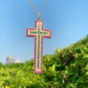 Personalized Cross Necklace, Gold Dainty Religious Cross, Minimalist Cross Necklace, Delicate Layered Necklace, Birthday Gifts.