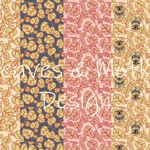Art Nouveux, Art Deco, decorative Vintage backgrounds, for decoupage,  collages, sublimation, junk journals, scrapbooking. three colorways
