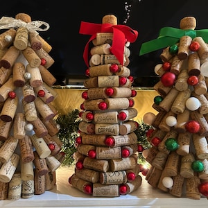 Large Handmade Wine Cork Tree made with assorted corks from all over the world