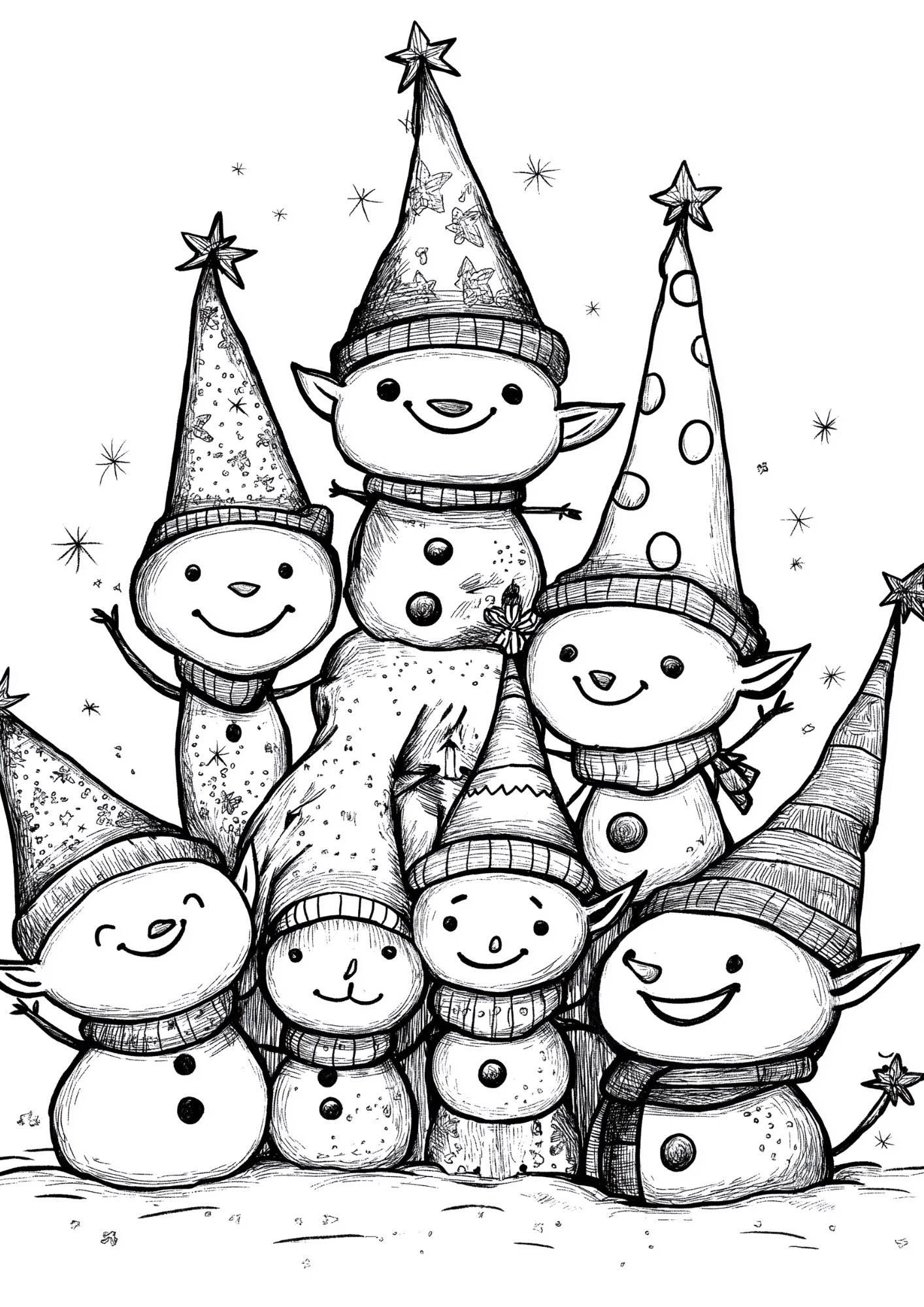 Christmas Elf Colouring Pages, Elf Colouring, Christmas Colouring ...
