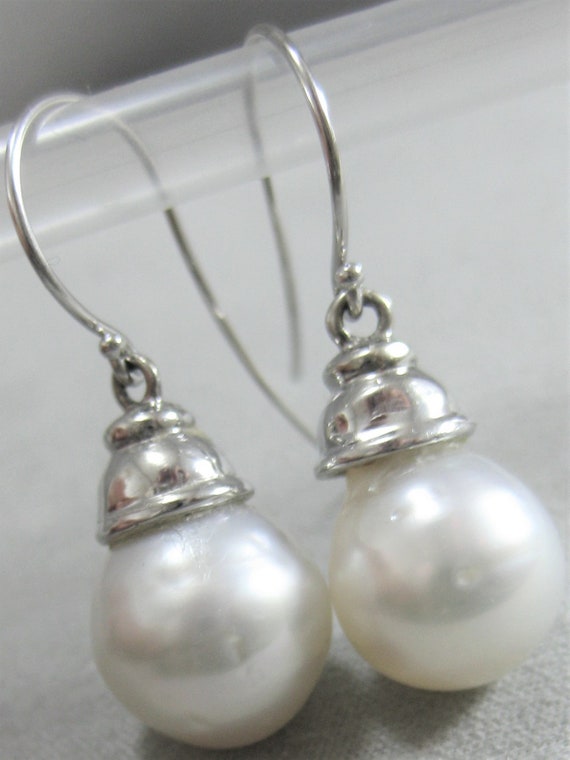 estate natural 11MM x 13MM white SOUTH SEA PEARL … - image 2