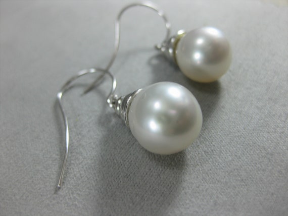 estate natural 11MM x 13MM white SOUTH SEA PEARL … - image 9