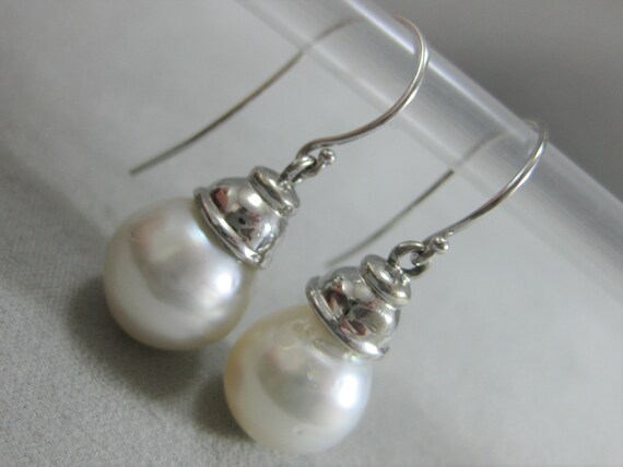 estate natural 11MM x 13MM white SOUTH SEA PEARL … - image 7