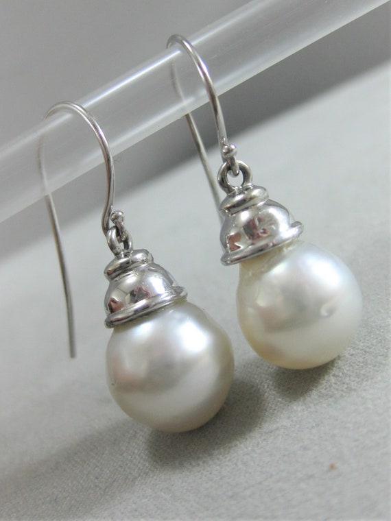 estate natural 11MM x 13MM white SOUTH SEA PEARL … - image 8