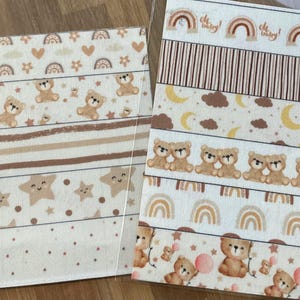 Oszałamiające kleje Ng w tubkach, taśma, rurka do karmienia, brązowy niedźwiedź różowy