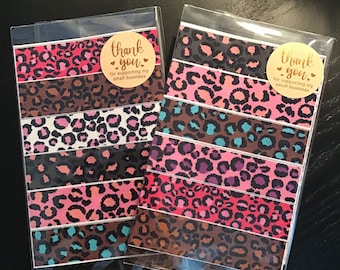 Pink Leopard NG Tube Adhesives, Hypoallergenic Medical Tape
