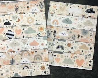 Hypoallergenic NG Tube Adhesives: Pink Neutral Clouds, Feeding Tube Stickers