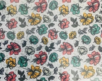 Lámina adhesiva floral para sonda nasogástrica, cinta médica hipoalergénica