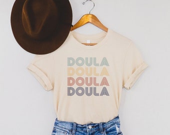 Retro Doula Shirt|Cute Doula Shirt|Birth Worker|Midwife|Doula Birth Shirt|Proud Doula|Postpartum Doula Shirt|Gift for Doula