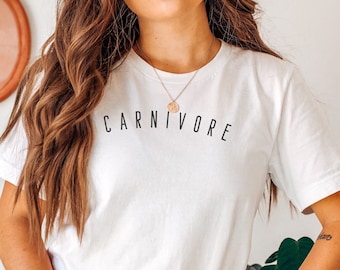 Carnivore T-Shirt|Unisex T-shirt|Men's BBQ Shirt|Meat Eater T-shirt|Healthy Eating T-Shirt|Meat Lover Gift| Real Meat Lover|Cooking Shirt