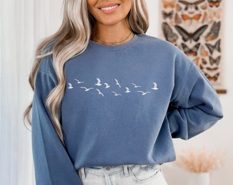 Comfort Colors Seagulls Pullover Sweatshirt| Beach Sweatshirt|Coastal Crewneck Pullover|1989 Seagulls Sweatshirt|Cute Summer Sweatshirt