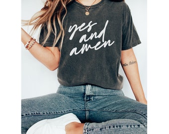 Camiseta cristã com cores confortáveis | Grande é a fidelidade || Camisa da fé | Camiseta cristã grande | Camisa de Jesus | Camisa cristã moderna