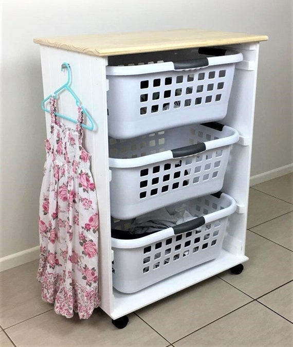 Laundry Washing Basket Tidy DIY Plans Only Etsy