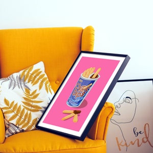 KP Choc dips limited edition giclee print.Illustrated by Krystal Wong.