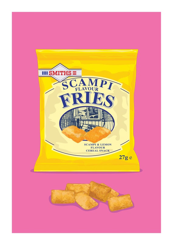 scampi and lemon crisps