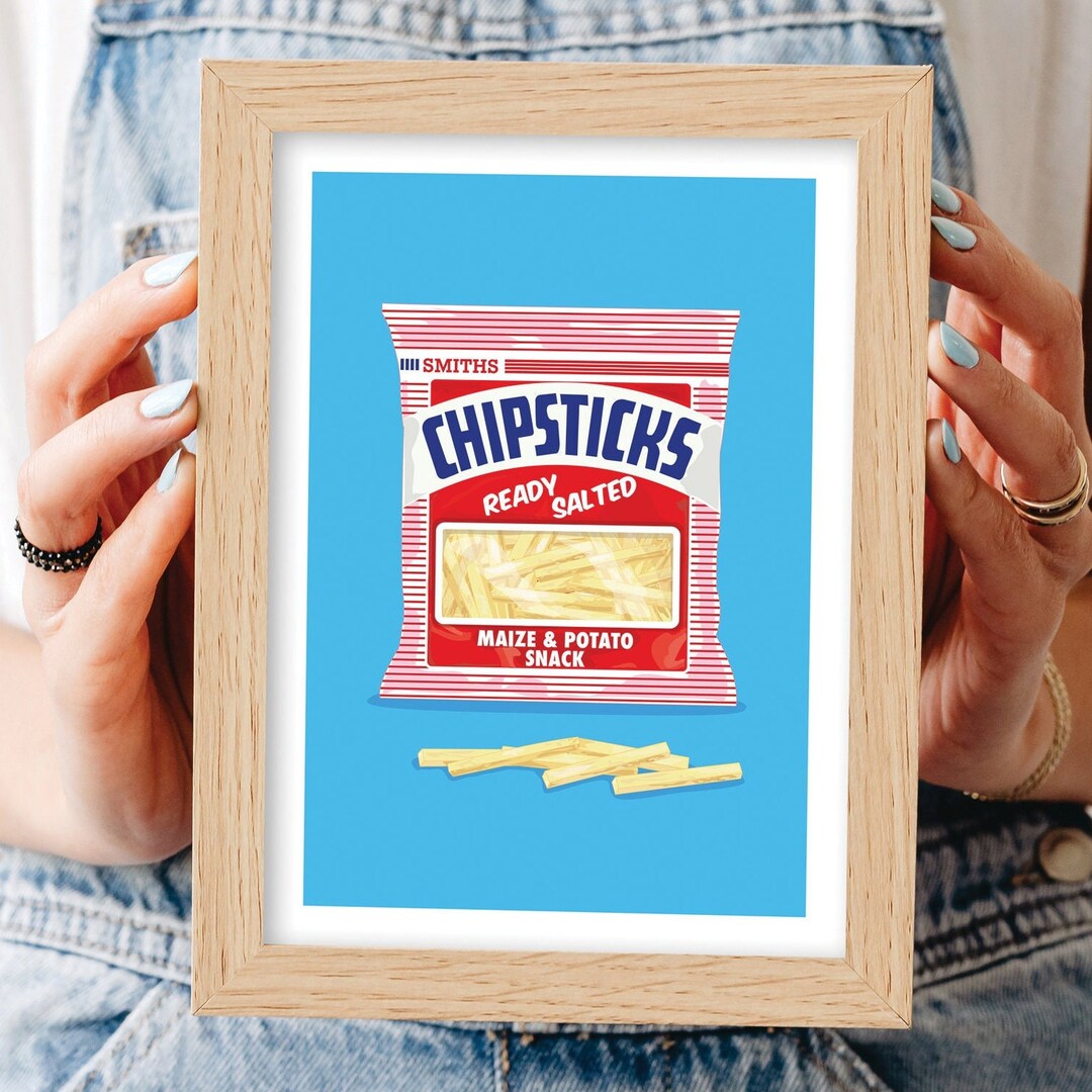 Ready Salted Chipsticks Crisps Limited Edition Giclée Fine Art Print