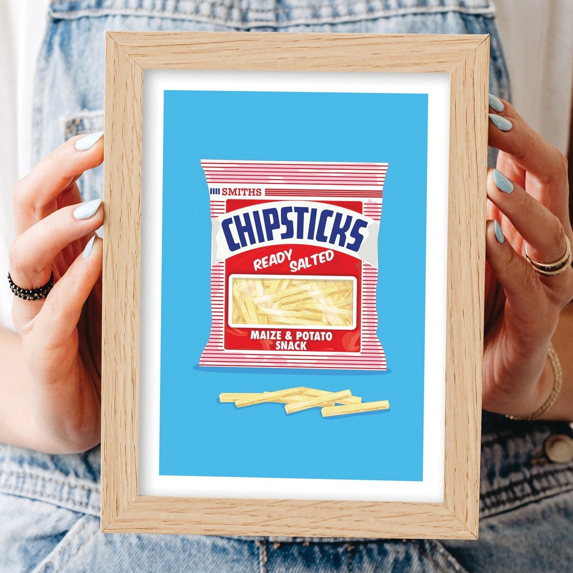 Ready Salted Chipsticks Crisps Limited Edition Giclée Fine Art Print ...