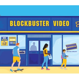 Blockbuster Video Limited Edition Giclée Fine Art Print Video Rental Store, VHS Video Cassette Tape Movie, 1990's, 1980's Art, London image 2