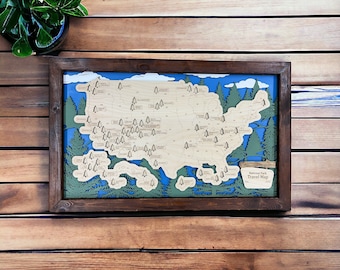 Handmade National park map