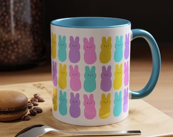 Easter Peeps Mug, Vibrant Pastel Colors, Cherished Easter Design, Coffee Mug, Easter Gift, Easter Décor, Kitchen Mug, Spring Mug, Holiday